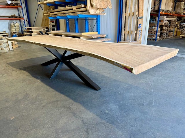 Suar boomstam tafel 410 cm. - afbeelding 5 van  5