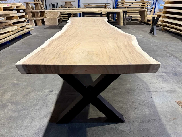 Suar boomstam tafel 455 cm. - afbeelding 4 van  4
