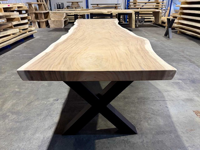 Suar boomstam tafel 455 cm. - afbeelding 4 van  4