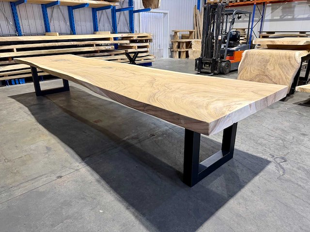 Suar boomstam tafel 500 cm. - afbeelding 2 van  5