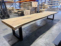 Suar boomstam tafel 500 cm. - afbeelding 4 van  5