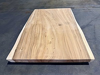 Suar boomstam tafelblad 120 cm. - afbeelding 1 van  2