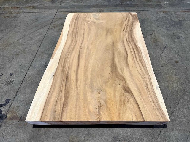 Suar boomstam tafelblad 120 cm. - afbeelding 1 van  2