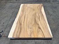 Suar boomstam tafelblad 120 cm. - afbeelding 1 van  2