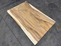 Suar boomstam tafelblad 120 cm. - afbeelding 2 van  2