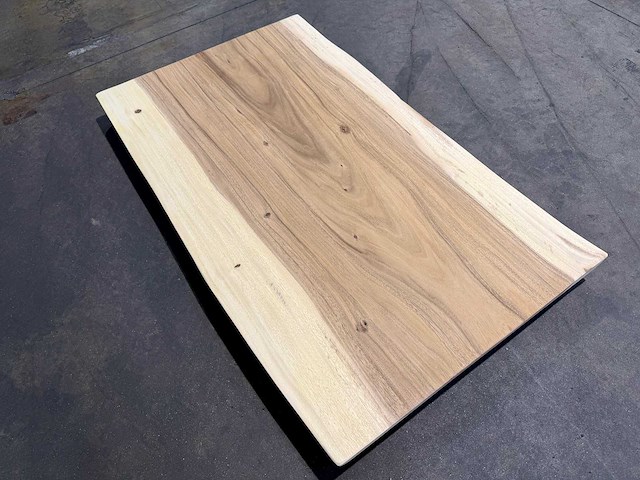 Suar boomstam tafelblad 120 cm. - afbeelding 2 van  2