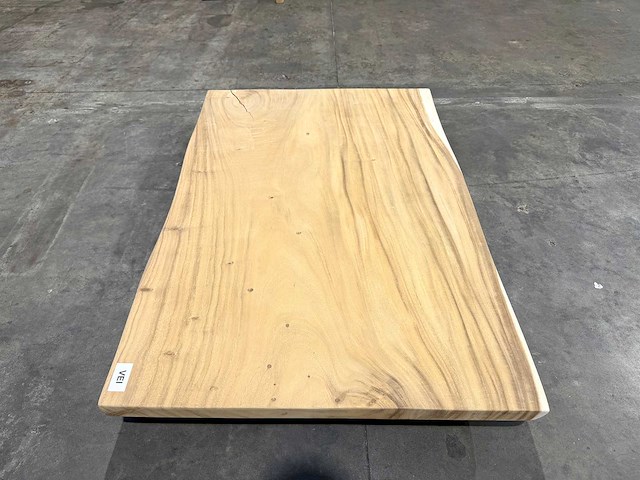 Suar boomstam tafelblad 120 cm. - afbeelding 1 van  2