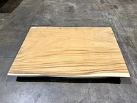 Suar boomstam tafelblad 120 cm. - afbeelding 2 van  2