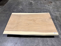 Suar boomstam tafelblad 120 cm. - afbeelding 2 van  2