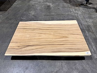 Suar boomstam tafelblad 120 cm. - afbeelding 1 van  2