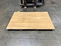 Suar boomstam tafelblad 120 cm. - afbeelding 2 van  2