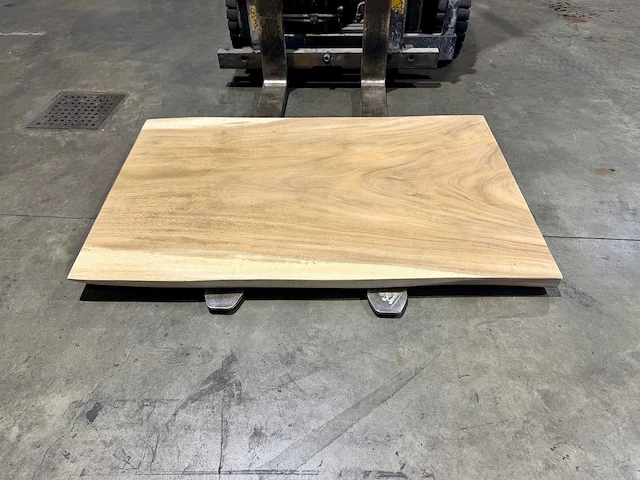 Suar boomstam tafelblad 120 cm. - afbeelding 2 van  2