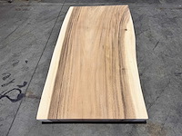 Suar boomstam tafelblad 140 cm. - afbeelding 1 van  2