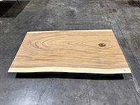 Suar boomstam tafelblad 140 cm. - afbeelding 2 van  2