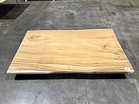 Suar boomstam tafelblad 140 cm. - afbeelding 1 van  2