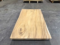 Suar boomstam tafelblad 140 cm. - afbeelding 2 van  2