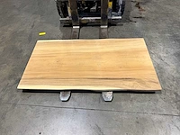 Suar boomstam tafelblad 140 cm.