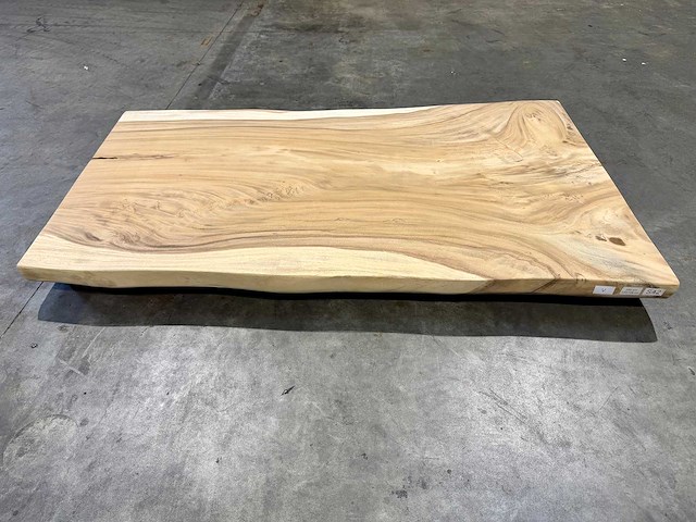 Suar boomstam tafelblad 200 cm. - afbeelding 2 van  2