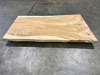 Suar boomstam tafelblad 200 cm. - afbeelding 2 van  2