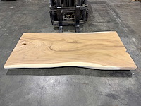 Suar boomstam tafelblad 220 cm. - afbeelding 1 van  2