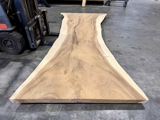 Suar boomstam tafelblad 300 cm. - afbeelding 3 van  4