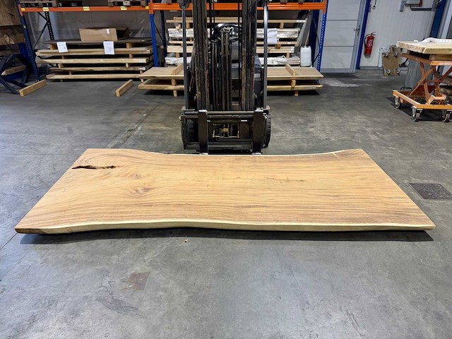 Suar boomstam tafelblad 300 cm. - afbeelding 2 van  3