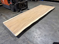 Suar boomstam tafelblad 300 cm. - afbeelding 2 van  4