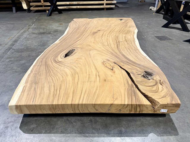 Suar boomstam tafelblad 330 cm. - afbeelding 4 van  4