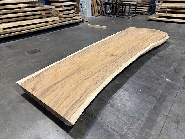 Suar boomstam tafelblad 450 cm. - afbeelding 1 van  7