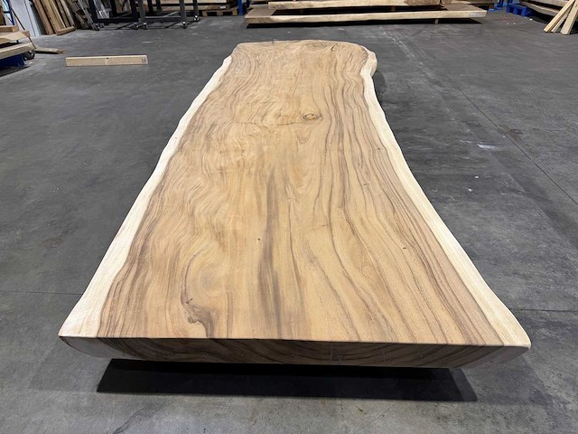 Suar boomstam tafelblad 450 cm. - afbeelding 4 van  7