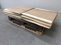 Suar boomstam tafelblad ca 75 x75 cm (8x) - afbeelding 3 van  4