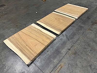 Suar boomstam tafelblad ca 75x75 (3x) - afbeelding 1 van  2
