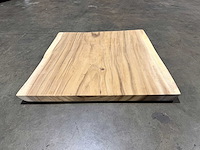Suar boomstam tafelblad ca 75x75 - afbeelding 1 van  2