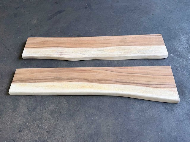 Suar boomstam wandplank (2x) - afbeelding 1 van  2