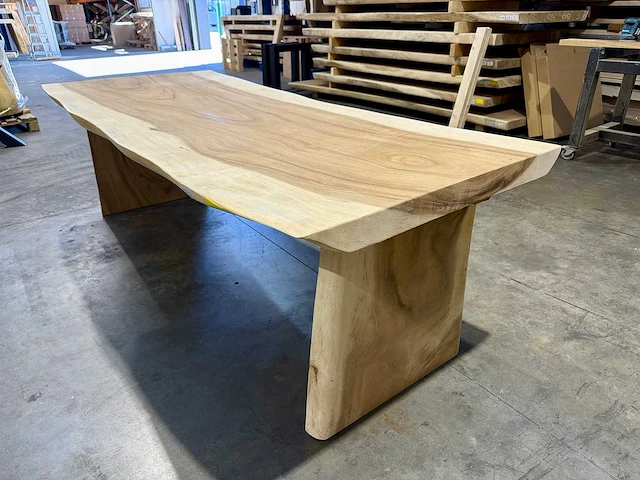 Suar boomstamtafel 200 cm. - afbeelding 3 van  5
