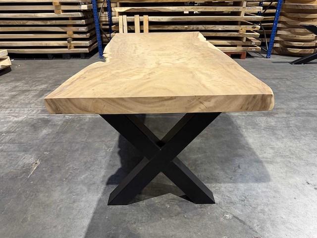 Suar boomstamtafel 220 cm. - afbeelding 4 van  4