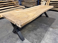 Suar boomstamtafel 260 cm. - afbeelding 1 van  4