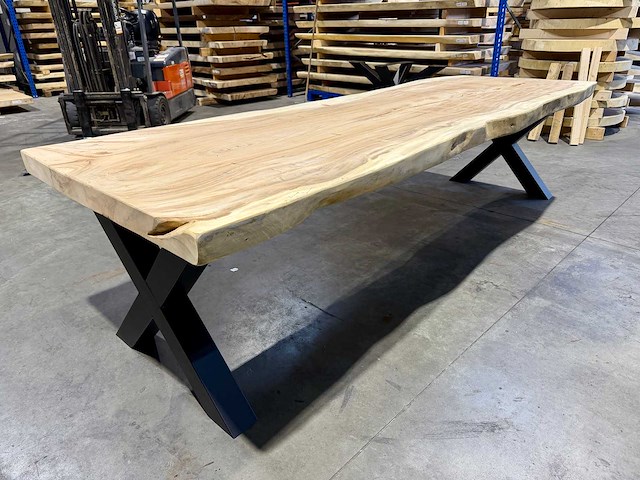 Suar boomstamtafel 300 cm. - afbeelding 1 van  2