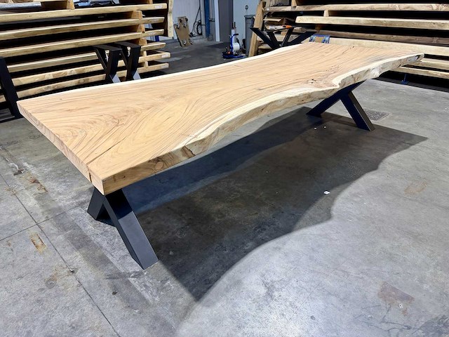 Suar boomstamtafel 300 cm. - afbeelding 4 van  4