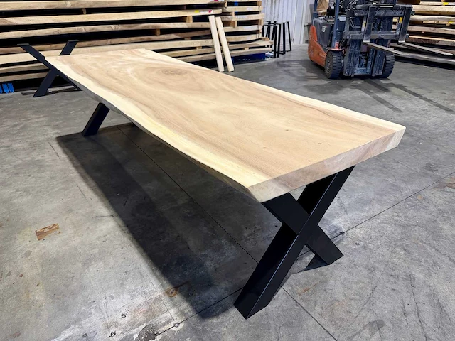 Suar boomstamtafel 300 cm. - afbeelding 3 van  4