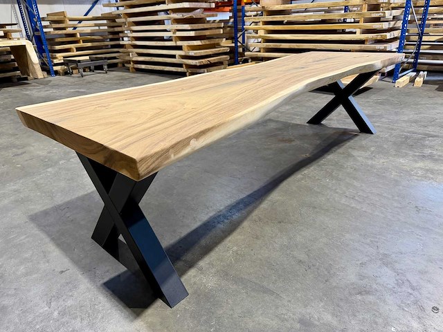 Suar boomstamtafel 300 cm. - afbeelding 1 van  3