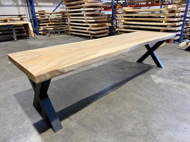 Suar boomstamtafel 300 cm. - afbeelding 1 van  5