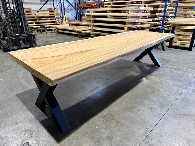 Suar boomstamtafel 300 cm. - afbeelding 2 van  4