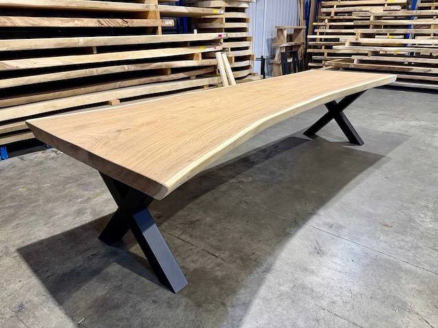 Suar boomstamtafel 350 cm. - afbeelding 1 van  5