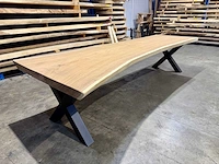 Suar boomstamtafel 350 cm.