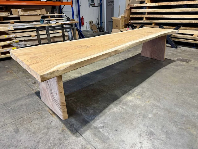 Suar boomstamtafel 350 cm. - afbeelding 1 van  5