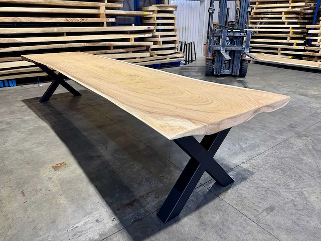 Suar boomstamtafel 400 cm. - afbeelding 3 van  5