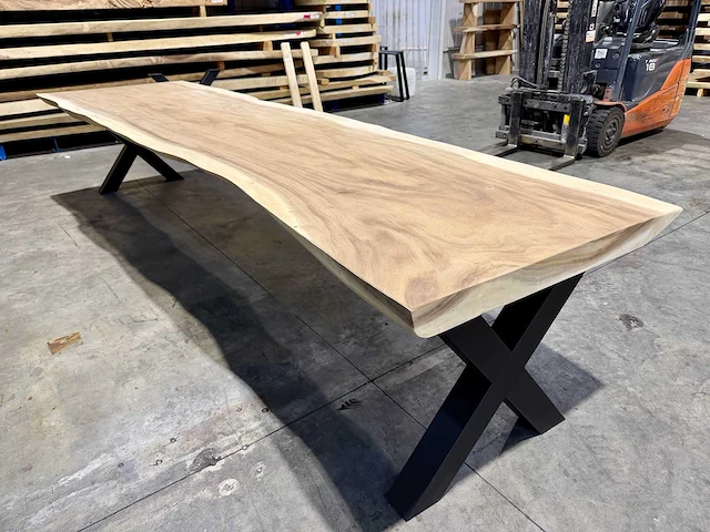Suar boomstamtafel 400 cm. - afbeelding 1 van  4
