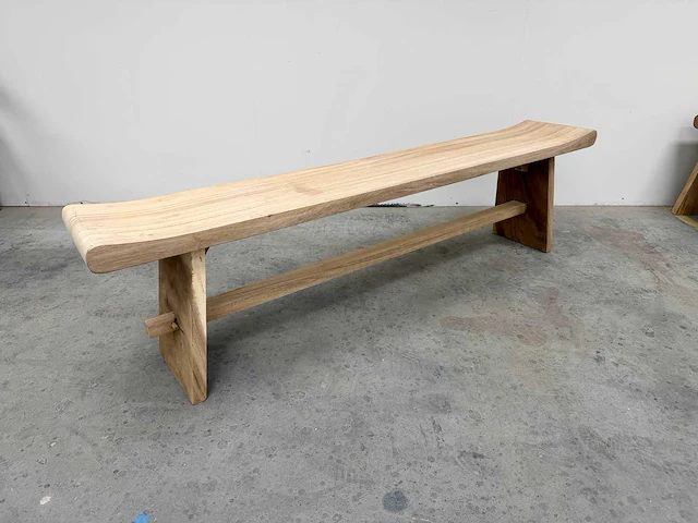 Suar houten bank 180 cm - afbeelding 2 van  3