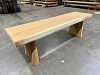 Suar houten bankje 150 cm. - afbeelding 2 van  2